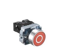 1 pièces interrupteur à bouton-poussoir auto-réinitialisation XB2 petite tête de champignon arrêt d'urgence 22mm bouton clé démarrage mise sous tension XB2-BS542 XB2-BA31 XB2-BA42(XB2-BA3322 RED O)