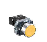 1 pièces interrupteur à bouton-poussoir auto-réinitialisation XB2 petite tête de champignon arrêt d'urgence 22mm bouton clé démarrage mise sous tension XB2-BS542 XB2-BA31 XB2-BA42(XB2-BA51 YELLOW)