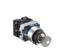 1 pièces interrupteur à bouton-poussoir auto-réinitialisation XB2 petite tête de champignon arrêt d'urgence 22mm bouton clé démarrage mise sous tension XB2-BS542 XB2-BA31 XB2-BA42(XB2-BG33 Key three)