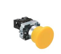 1 pièces interrupteur à bouton-poussoir auto-réinitialisation XB2 petite tête de champignon arrêt d'urgence 22mm bouton clé démarrage mise sous tension XB2-BS542 XB2-BA31 XB2-BA42(XB2-BC51 YELLOW)