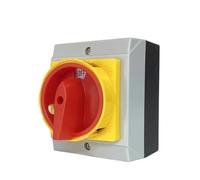 1 pièces interrupteur d'isolateur verrouillage cadenas fixe rotatif avec boîtier étanche 32A 690V 3Phases 2 Positions marche-arrêt YMD11-32D 3P