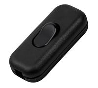 1 Pièces Interrupteur Lampe de Chevet,Interrupteurs à Bascule Bi-Polaires 6A 250V,Interrupteur Bipolaire pour Lampe Inline 2 ou 3 Ligne,pour Petits Appareils,Lampes de Bureau et de Chevet (Noir)