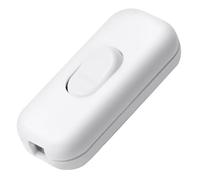 1 Pièces Interrupteur Lampe de Chevet,Interrupteurs à Bascule Blanc | Bi-Polaires 6A 250V,Interrupteur Bipolaire pour Lampe Inline 2 ou 3 Ligne,pour Petits Appareils,Lampes de Bureau et de Chevet