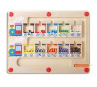 1 Pièces Jeux Labyrinthe Magnetique en Bois 2-5 Ans, Apprendre Les Couleurs Jeu de Comptage, Jouet Montessori Enfant Jouet, Motricité Jeux Educatif Cadeau Garçon Fille Bébé