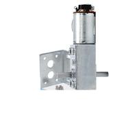 1 pièces JGY370 motoréducteur 6V/12V/24V encodeur réducteur à vis sans fin engrenages métalliques haut double arbre bricolage robotique tige projets Automati(Motor only,18R,24V)