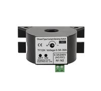 1 pièces JK12H 30A 50A 100A interrupteur de détection de courant surveillance ca petit contrôleur de courant interrupteur capteur de Protection contre les surcharges NO/NC(0.3-30A NO)