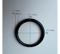 1 Pièces Joints toriques en caoutchouc nitrile, Fil Diamètre 6.99 mm, ID 110.49 mm, OD 124.47 mm, Joint torique rond