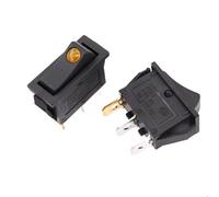 1 pièces KCD3 interrupteur à bascule ON OFF 3Pin 16A 250VAC avec Dot LED interrupteur à bascule de bateau rouge bleu vert jaune lumière(Y)