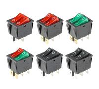 1 pièces KCD8 6PIN 16A 250V 20A 125V interrupteur à bascule marche-arrêt KCD6(B-2D6P)