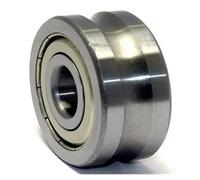 1 pièces LFR50/8KDD rouleaux de voie roulements à billes à Contact oblique roulement à rainure de chemin de roulement LFR50/8-6-2Z Soutien