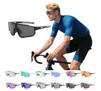 1 Pièces Lunettes de Soleil Enfant, Lunettes de Cyclisme UV400 Protection, Lunettes de Sport pour Enfants de 6-14 Ans Garçons Filles, Lunette de Vitesse pour le VTT, Baseball et Activités de Plein Air