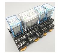 1 pièces LY3NJ JQX-13F HH63P AC220v DC24v 12v 10A argent électrique Micro Mini bobine électromagnétique relais avec prise KHzIgRdY (Color : Dc12v)