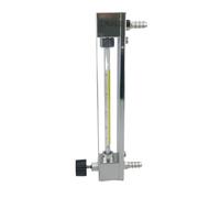 1 pièces LZB -4/6/10WBF, rotamètre en verre for gaz/air/O3 débitmètre anticorrosif en acier inoxydable SS304 avec vanne de contrôle,(10WBF 3-30L Pmin-gas)