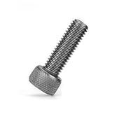 1 pièces M3 M4 M5 M6 M8 TA2 vis en titane pur tête de tasse en titane tête cylindrique moletée vis à six pans creux vis à boulon(30mm,M3)