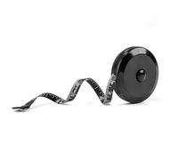 1 Pièces Mètres à ruban de couture,Mètres à Ruban pour Couturier double face,Metre Ruban Corps 1.5 m 60 Pouce sur Mesure Couturière Tissu Règle (Noir)