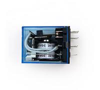 1 pièces MY4NJ électronique Micro Mini relais électromagnétique 5A 14PIN bobine 4DPDT DC12V 24V AC110V 220V indicateur LED vert commutateur de(5V)