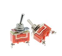 1 pièces ON-OFF 15A 250V interrupteur à bascule 2 broches interrupteur à bascule lumière métal SPST E-TEN1021