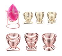 1 Pieces Or Rose Maquillage Support Coussinets Gourde Forme Eponge Brosse Oeuf Support Support Pochoir Oeuf Poudre Bouffee Eponge Sechage Presentoir