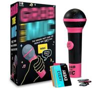 1 Pièces Passionnant Grab The Mic - Le Jeu de karaoké Familial pour Les Enfants de 8 Ans et Plus, 2 à 10 Joueurs - Jeu de société pour Mauvais chanteurs