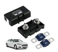 1 Pièces Porte Fusible de Voiture ANS avec 2 Fusibles Midi Boulonnés 100 A à Haute Intensité pour Voitures, Camions et Véhicules. Robuste et Fiable pour une Protection Électrique