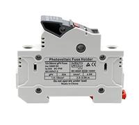 1 pièces porte-fusible solaire PV 1000V avec voyant DC petit socle de commutateur de sectionneur 10x38MM TUV 2A 4A 6A 8A 10A 15A Câblage de protection (Color : Dnpvf1x-32, Size : 20A)