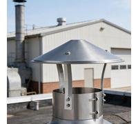 1 Pièces Réglables Chapeau de Cheminée, Couvercle de Cheminées, Conduit Fumée Couvercle, Grille Aeration Cheminées Monté Sur le Toit 75/100/200/315MM(230mm/9.1in)