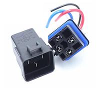 1 pièces relais 4 broches 5 12v 40A avec prise et faisceau de câbles 12cm Modification Automobile voiture étanche(24v 40A 4 pin)