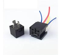1 pièces relais + prises de avec fil 11AWG 4 broches 5 JD1914 DC 12 V/24 V 80A contrôleur d'éclairage voiture(12V 80A 4pin)