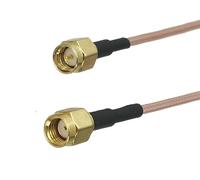 1 pièces RG316 SMA RPSMA à SMA RP SMA prise mâle et connecteur Jack femelle RF Coaxial cavalier câble en queue de cochon bornes de fil 4 pouces ~ 10 pieds ( Color : SMA M to RPSMA M , Size : 20inch (5