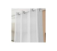 1 pièces Rideaux Semi-Transparents. Voilage à oillets. 140x225cm. Blanc. VH5862ws