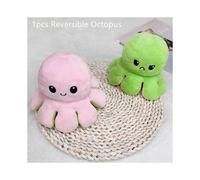 (1 pièces rose vert clair) peluche poulpe Double face poupée animaux marins