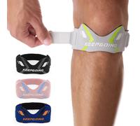 1 pièces rotule genou sangle bande pour la douleur au genou soutien du genou rotule stabilisateur bretelles tendon coussin ergonomique Pink