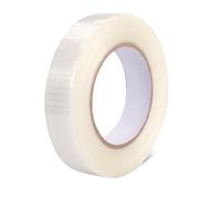 1 Pièces Ruban D'emballage en Fibre de Verre Renforcé,50m×25mm Ruban Adhésif Renforcé Tissé Transparent,Ruban Filament Ruban Adhésif en Fibre pour Réparation de Fissures,étanchéIfication de Tuyaux