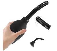 1 Pièces Silicone de douche anale, Lavement intime Anale, lavement Vaginale, Douche Anale Homme Femme, Nettoyage en douceur, pour le lavage anal et vaginal (Noir)