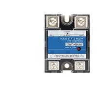 1 pièces SSR-60AA 80AA 100AA relais monophasé contrôle ca ca 70-280VAC à 24-480V dissipateur de chaleur 60A 80A 100A AA relais à semi-conducteurs(60AA)