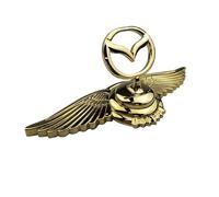 1 Pièces Stickers Voiture pour Mazda 3 IV Sedan 2019-2024, Adhésifs Imperméables et Amovibles Idée Cadeau pour Automobilistes,Gold-type 1