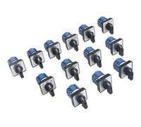 1 pièces SZW26/LW26-20 20A 660V 64X64/48X48mm montage sur panneau 2 phases 8 bornes à vis bouton sélecteur Cam commutateur rotatif(C04.2 OFF ON 64X64mm)