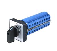 1 pièces SZW26/LW26-20 3 positions 9 pôles 36 bornes 20A changement de transfert Cam sélecteur universel 64X64 48X48mm panneau(D909.9 1 0 2 64X64mm)