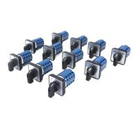 1 pièces SZW26/LW26-20 4 pôles 16 bornes à vis 20A 660V 64X64/48X48mm panneau bouton d'alimentation sélection Cam commutateur rotatif(0-4.4 01234 48X48mm)