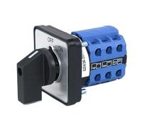 1 pièces SZW26/LW26-20/C06.3 20A 3 pôles 2 positions 64X64 48X48 Mm sélecteur de panneau transfert caméra rotative interrupteur universel marche/arrêt(C06.3 OFF ON 48X48mm)
