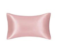 1 pièces taie d'oreiller en Satin Taille Double/Queen Confortable Kaki Solide taie d'oreiller taie d'oreiller pour oreillers de Chambre-1 piècesrose-Queen20x30in 51x76cm