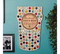 1 Pièces Titulaire de capsules de bière - Beer Cap Display Wall Decor Art - Carte de Bouchon de Bouteille, Support de Capsules de bière, décoration Murale de Support de Bouchon de bière.