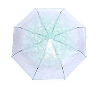 1 pièces Transparent fleur de cerisier parapluie opération manuelle pliant compact dôme pluie princesse parapluie à la mode quatre couleurs