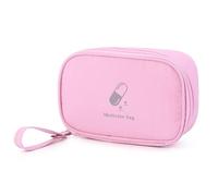 1 Pièces Trousse de Secours Vide, Trousse Pharmacie Voyage, Boite Pharmacie, Boite Medicaments Rangement, Sac de Médecine Portable, Sac de Rangement de Médicaments per Viaggio, Rosa