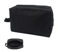 1 pièces Trousse de Toilette,Trousse Maquillage,Trousse de Toilette Voyage pour Homme et Femmes,Multifonction Sac Organisateur, pour Les Voyages, Le Camping(Noir