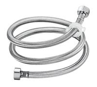 1 Pièces Tuyau Tressé en Acier Inoxydable 304, 150cm Tuyau Flexible avec Tressage en Acier Inoxydable, G 1/2" Tuyau Flexible Raccordement Chasse d'eau, pour Salle de Bains, Robinets de Toilettes