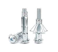 1 pièces, vis autotaraudeuses, kit d'ancrage for mur creux, cheville de prise cavité for cloison sèche for plaques plâtre, ancrages d'expansion for cloisons sèches, trous for(M4X32mm)