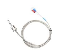 1 pièces WRNT-01 M12 thermocouple à baïonnette Type K ressort de Compression capteur de Thermocouple à fil blindé for contrôleur de température(5M)