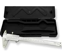 1 pied à coulisse à vernier 0-150-200-300 mm en acier au carbone pour usage domestique, double griffe (30010082 200 mm)