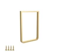 1 pied de table en métal pour table basse, table à manger, bureau, bar de petit déjeuner ou banc - 60 cm x 72,5 cm - Vis incluses - Pieds de support durables et élégants
